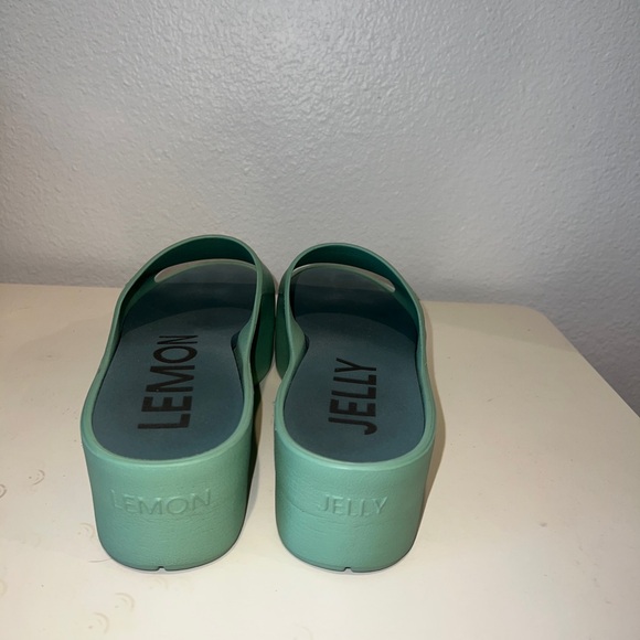 Lemon Jelly Platform Sandals, Size US 9 - Picture 2 of 3